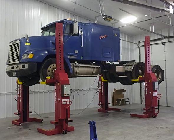 New Truck Hoist - Wenske Repair Byron Nebraska